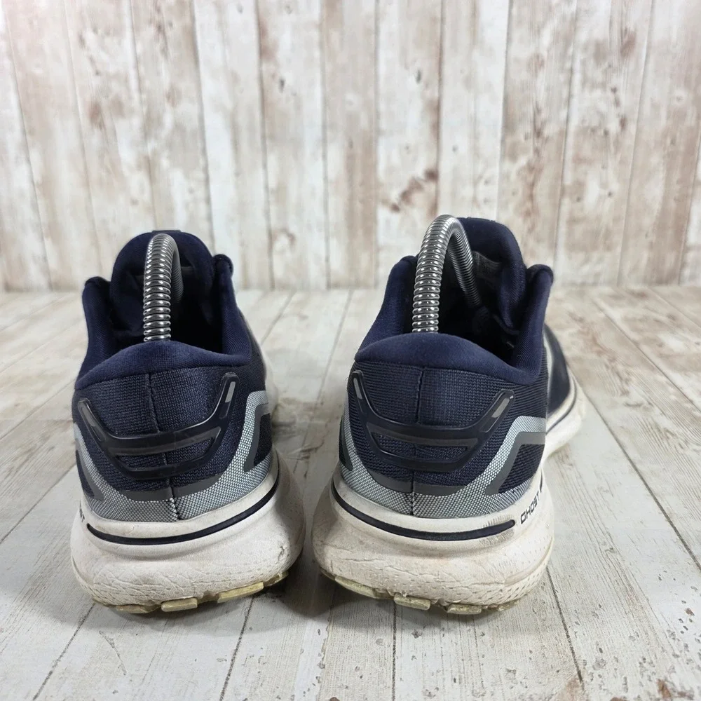 Brooks Ghost 15 Womens Running‎ Shoes Navy Blue Silver 1203801B450 Size 8 B